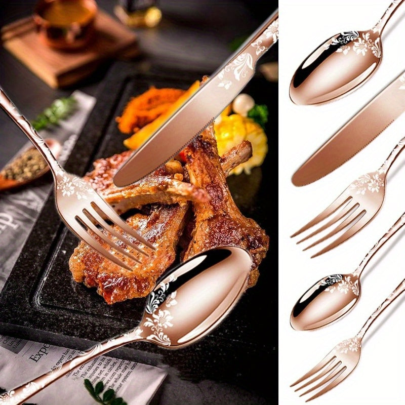 [40pcs Stainless Steel Flatware] 40pcs Stainless Steel Flatware Set