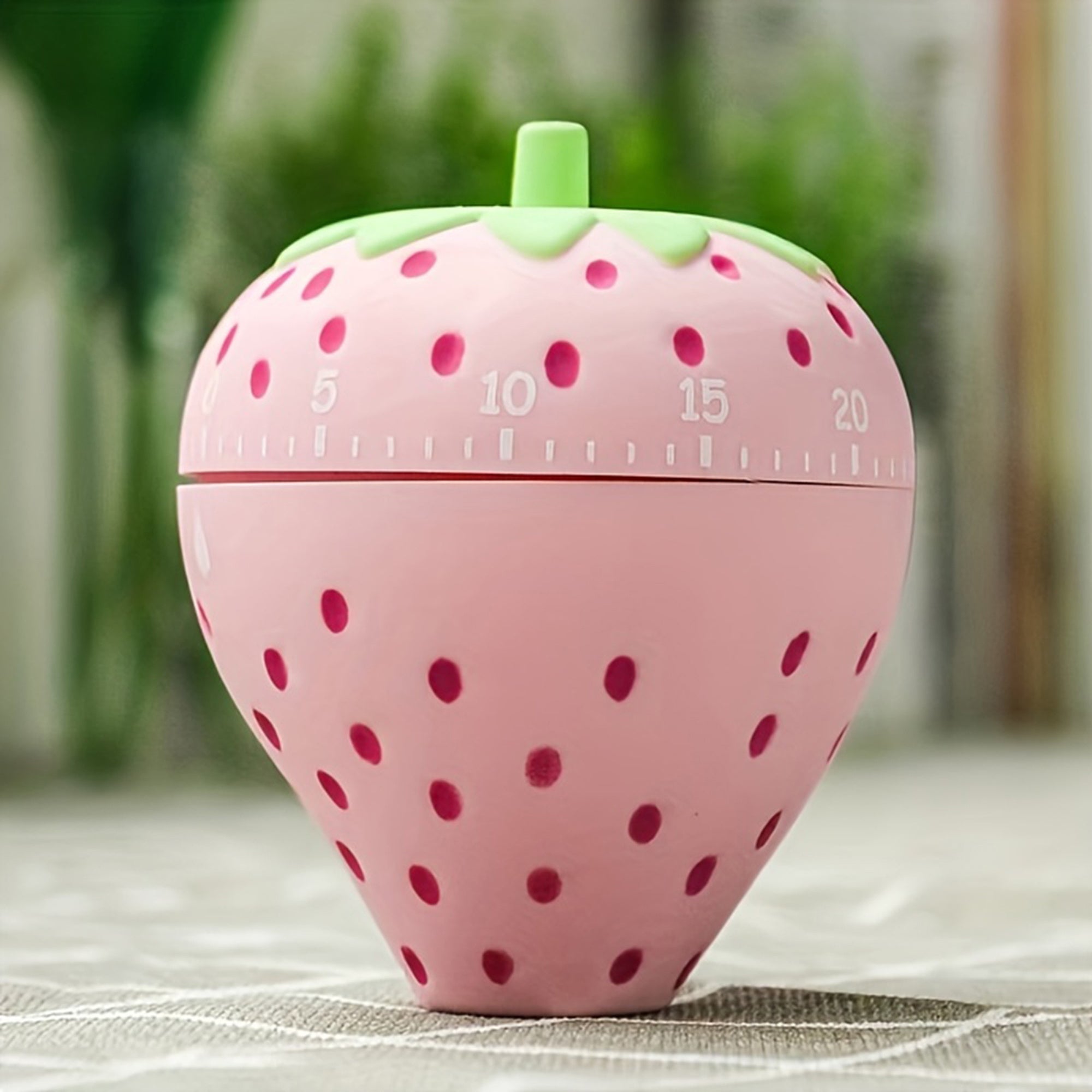Mechanical Kitchen Timer Cute Strawberry Countdown Timer 60 Minute Cooking Timer Reminder for Home