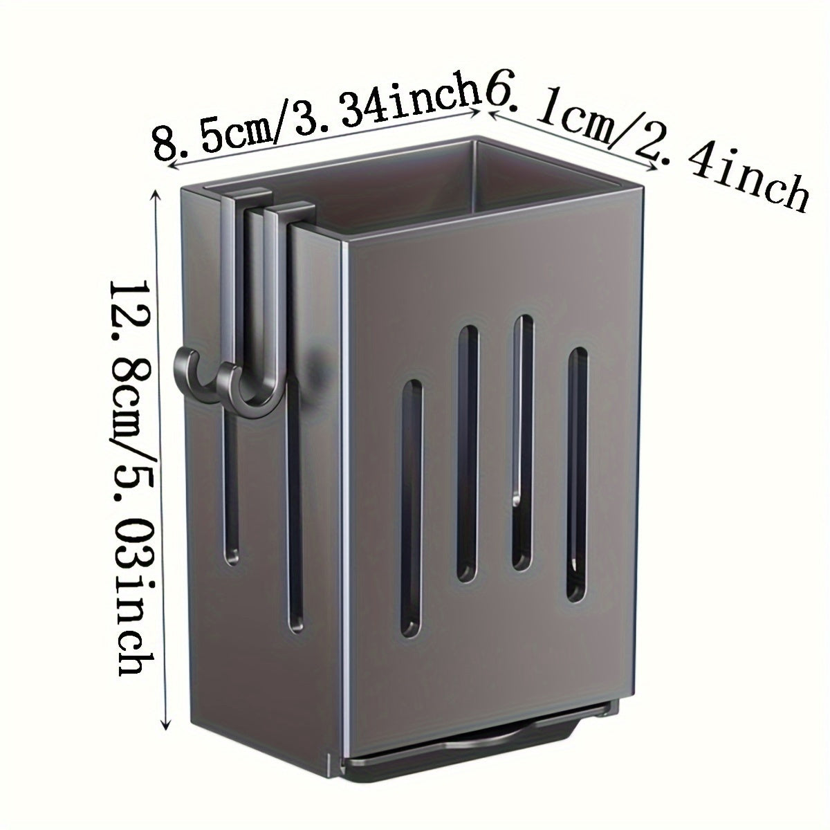 Kitchen Storage Set 2pcs- Multifunctional Utensil and Chopstick Holder, Wall-Mounted or Freestanding, Durable Plastic Multi-Layer Design, Suitable for Utensils and Cutlery